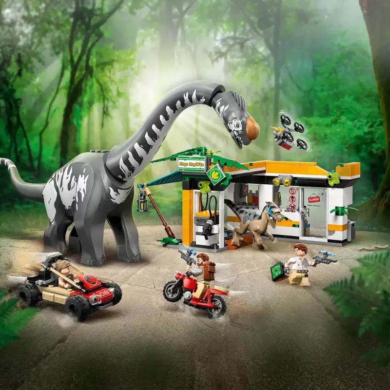 LEGO Jurassic World Set 76973 — Raptor & Titanosaurus mit 3 Figuren, 582 Teilen, ab 7 Jahren