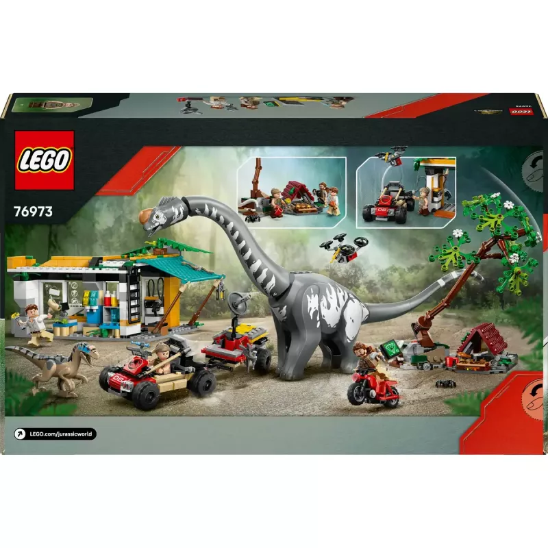 LEGO Jurassic World Set 76973 — Raptor & Titanosaurus mit 3 Figuren, 582 Teilen, ab 7 Jahren