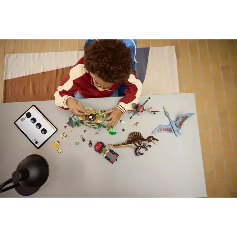 LEGO Jurassic World Air Mission mit Quetzalcoatlus und Spinosaurus 76976 – 984 Teile, 4 Minifiguren, Alter 8+