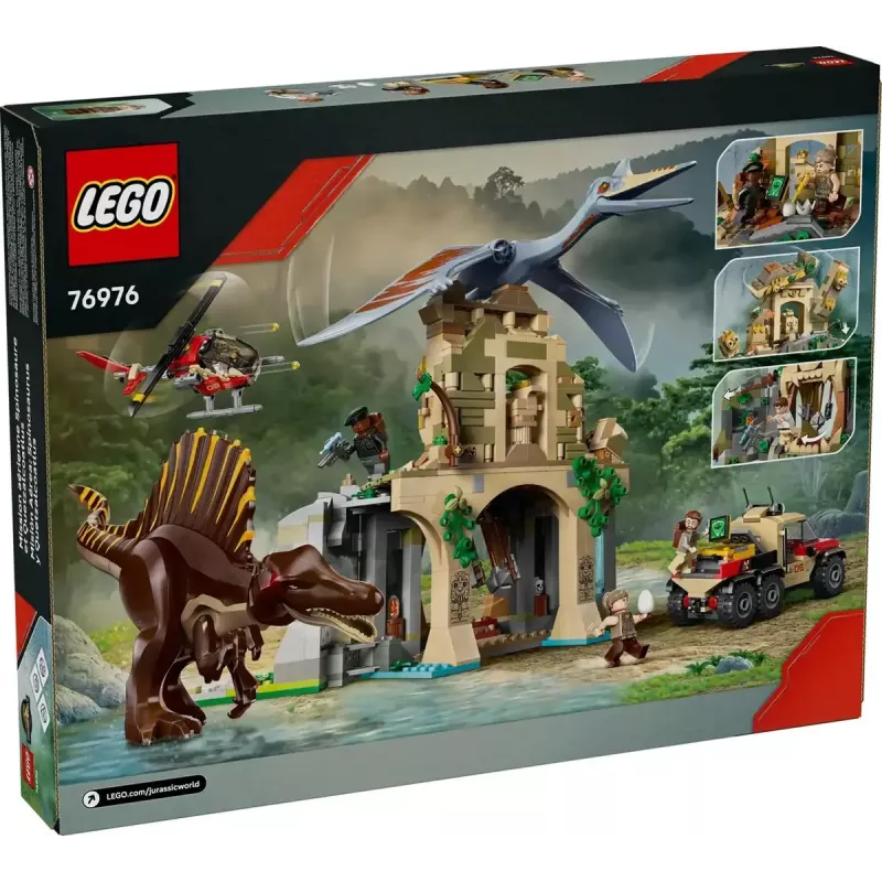 LEGO Jurassic World Air Mission mit Quetzalcoatlus und Spinosaurus 76976 – 984 Teile, 4 Minifiguren, Alter 8+