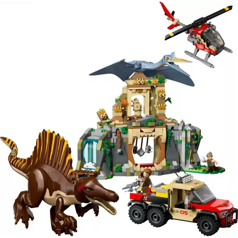 LEGO Jurassic World Air Mission mit Quetzalcoatlus und Spinosaurus 76976 – 984 Teile, 4 Minifiguren, Alter 8+