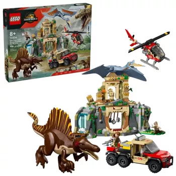 LEGO Jurassic World Air Mission mit Quetzalcoatlus und Spinosaurus 76976 – 984 Teile, 4 Minifiguren, Alter 8+
