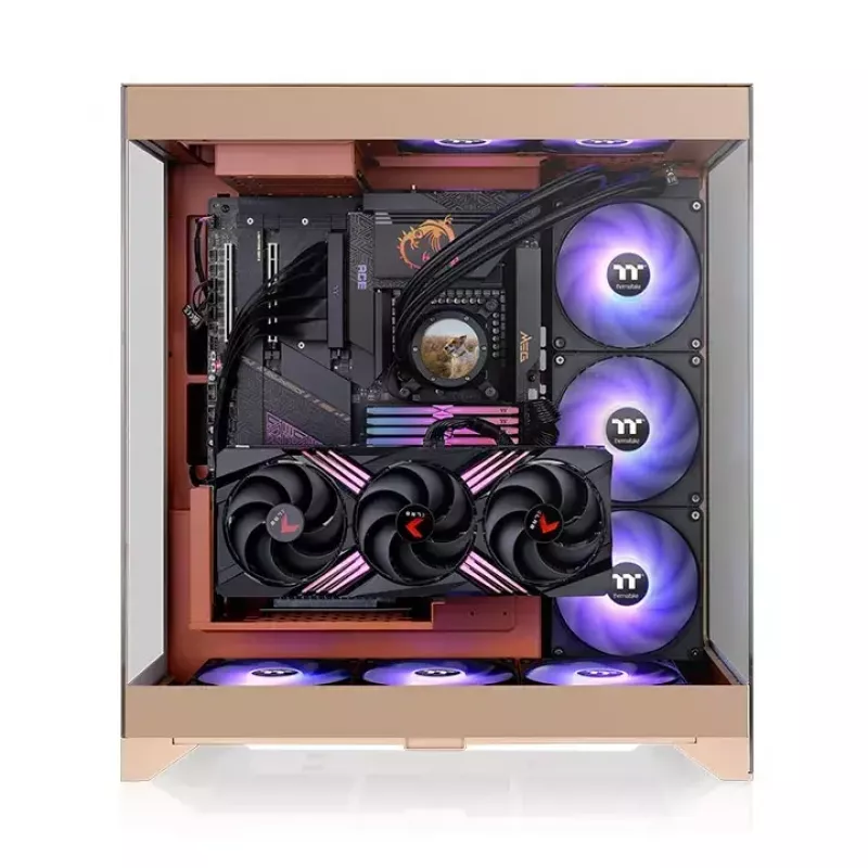 PC-Gehäuse Thermaltake CTE E550 TG Midi Tower Sand