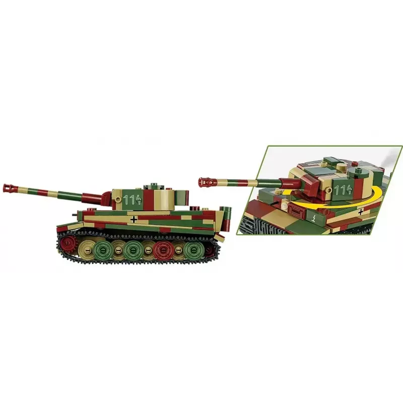Cobi Pz.Kpfw. VI Tiger Ausf. E Modellbausatz im Maßstab 1:35, detailliertes Klemmbausteinset
