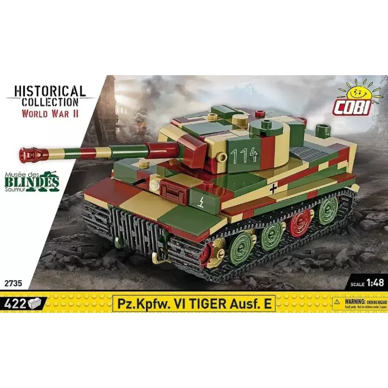 Cobi Pz.Kpfw. VI Tiger Ausf. E Modellbausatz im Maßstab 1:35, detailliertes Klemmbausteinset