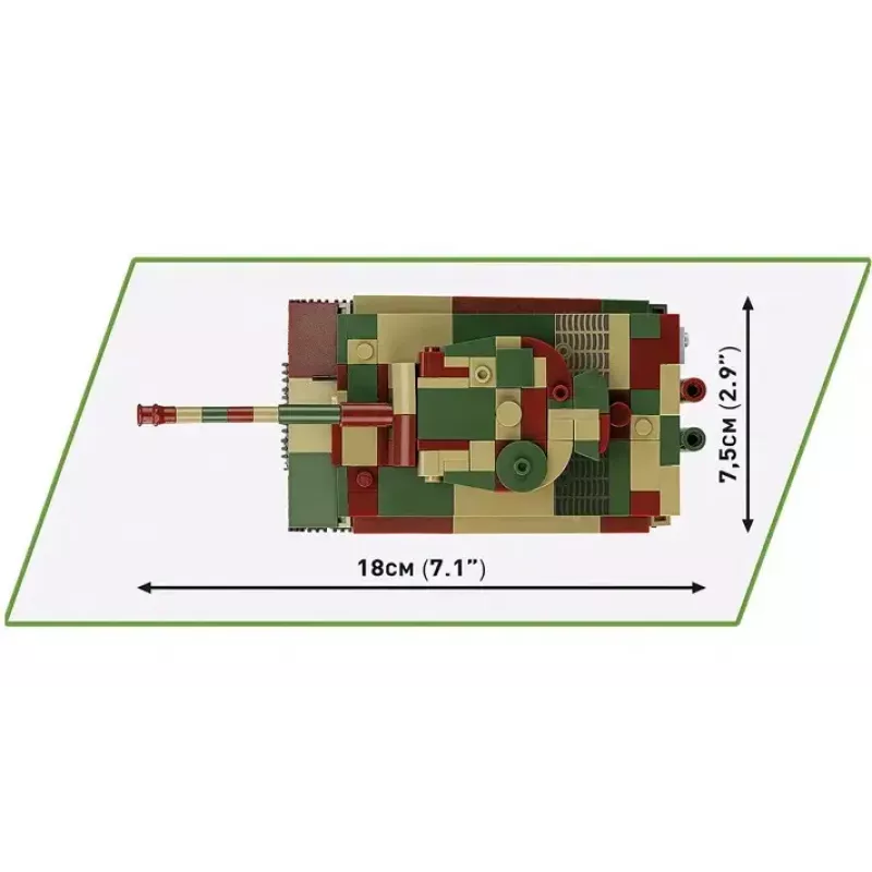 Cobi Pz.Kpfw. VI Tiger Ausf. E Modellbausatz im Maßstab 1:35, detailliertes Klemmbausteinset