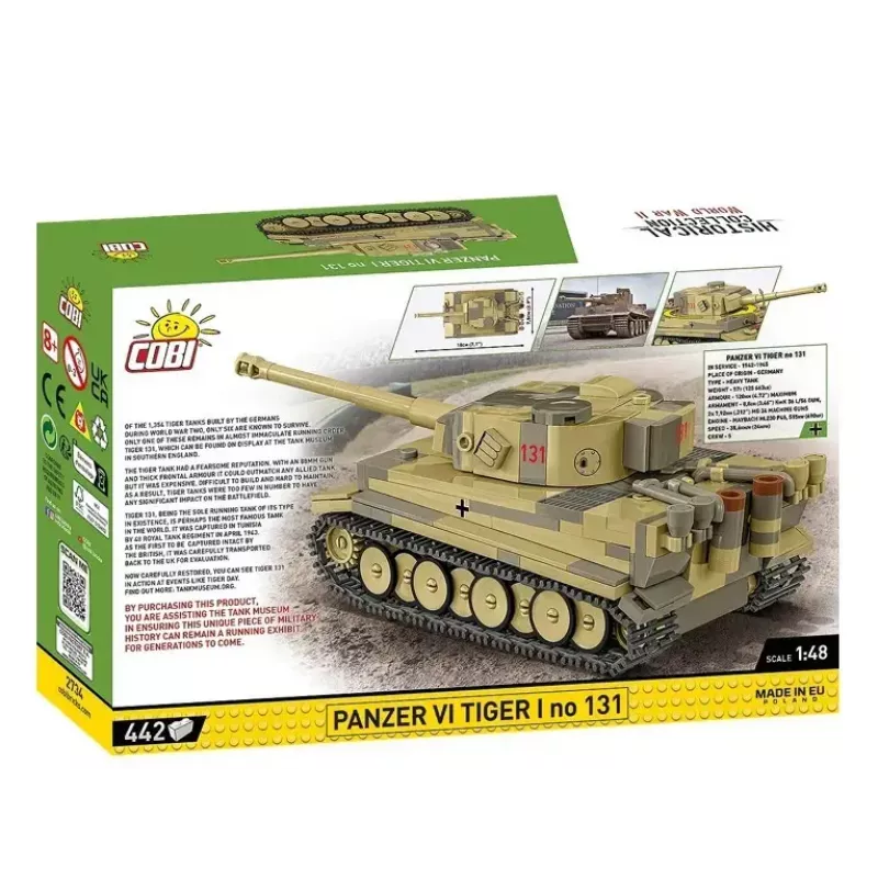 Baukasten Cobi Panzer VI Tiger I 442 Teile Modell COIB-2734