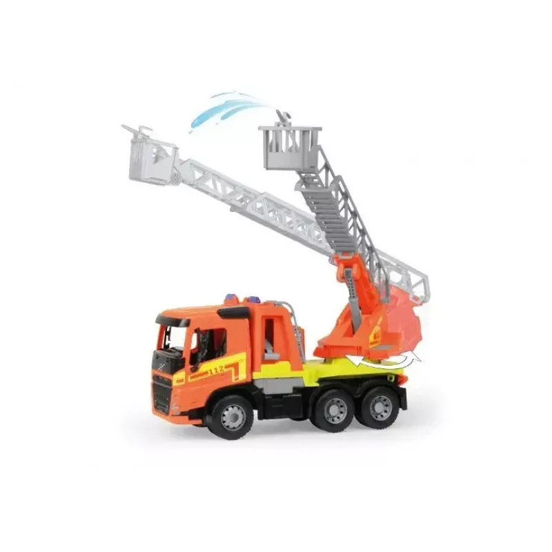 Spielzeug-Feuerwehrauto Lena Volvo FMX Vehicle Worxx mit Leiter, Modell 04625