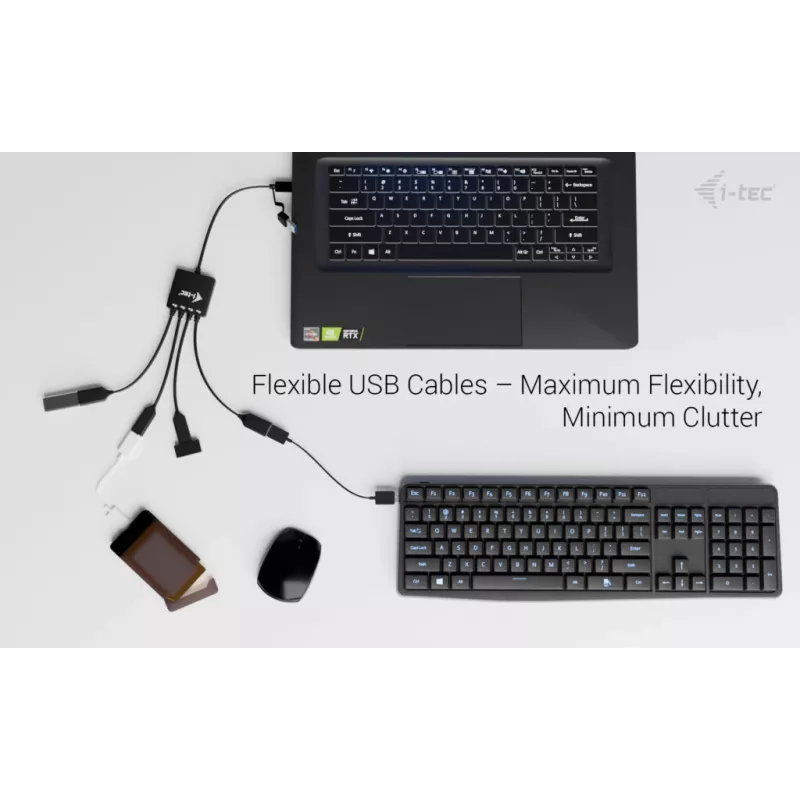 i-tec USB-C/USB-A Kabel-HUB 4 Port (2x USB-C, 2x USB-A)