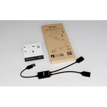 USB-A-Hub ITEC U3CBLHUB2A — 2 Ports, USB 3.0 bis zu 5 Gbit/s
