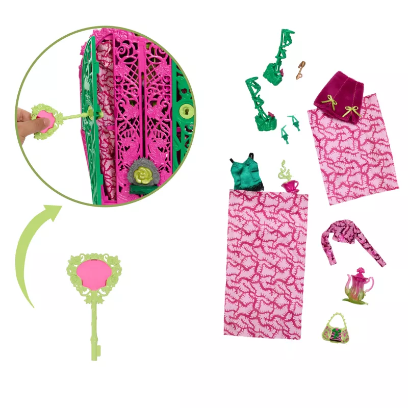 Monster High Skulltimate Secrets Garden Mysteries Spielset, Venus McFlytrap Puppe mit über 19 Überraschungen