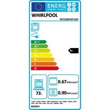 Whirlpool WOI5S8HM1SXA 73 L Schwarz, Edelstahl