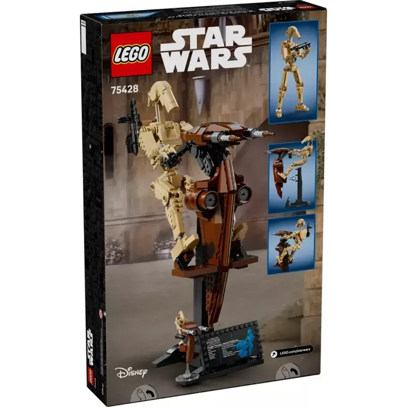LEGO Bauset Star Wars Kampfdroide mit STAP 75428 — 1088 Teile, 1 Minifigur, Displaygröße 140×380×300 mm