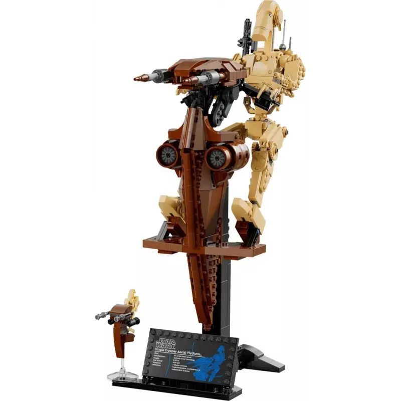 LEGO Bauset Star Wars Kampfdroide mit STAP 75428 — 1088 Teile, 1 Minifigur, Displaygröße 140×380×300 mm