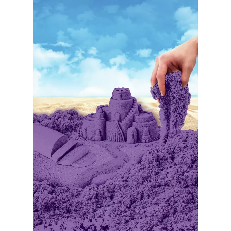 Kinetic Sand, 2 Pfund lila Spielsand, formbare sensorische Spielzeuge für Kinder, wiederverschließbarer Beutel (Verpackung kann variieren), ab 3 Jahren