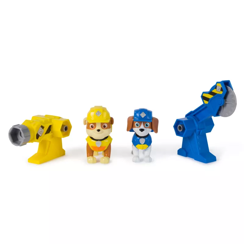 Figurenset Usorteret Rubble & Wheeler Power Tool Pups mit 2 Werkzeugen und 2 Bauzubehörteilen, ab 3 Jahren
