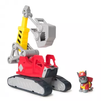 Kranwagen Spin Master Rubble & Crew Chargers Mega Power Kran mit Charger-Figur, 2 abnehmbaren Werkzeugen, Kunststoff, für Kinder ab 3 Jahren