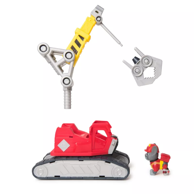 Kranwagen Spin Master Rubble & Crew Chargers Mega Power Kran mit Charger-Figur, 2 abnehmbaren Werkzeugen, Kunststoff, für Kinder ab 3 Jahren