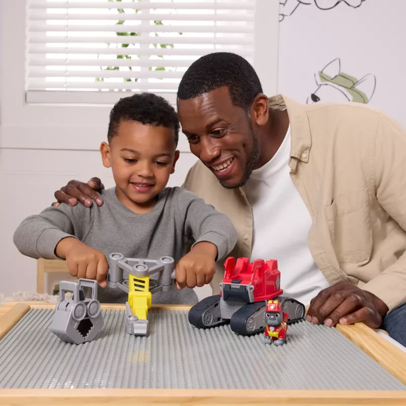 Kranwagen Spin Master Rubble & Crew Chargers Mega Power Kran mit Charger-Figur, 2 abnehmbaren Werkzeugen, Kunststoff, für Kinder ab 3 Jahren