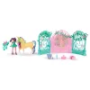 Unicorn Academy, Ava-Puppe & Farbwechsel-Blatt-Stall-Spielset, Ostergeschenk-Idee, 15 Zubehörteile, Puppen & Einhorn-Spielzeug für Mädchen ab 4 Jahren