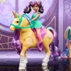 Unicorn Academy, Ava & Pflanzenzauberblatt mit Leuchteffekt, 2 Reitzubehörteile, Puppen & Einhornspielzeug für Mädchen ab 4 Jahren