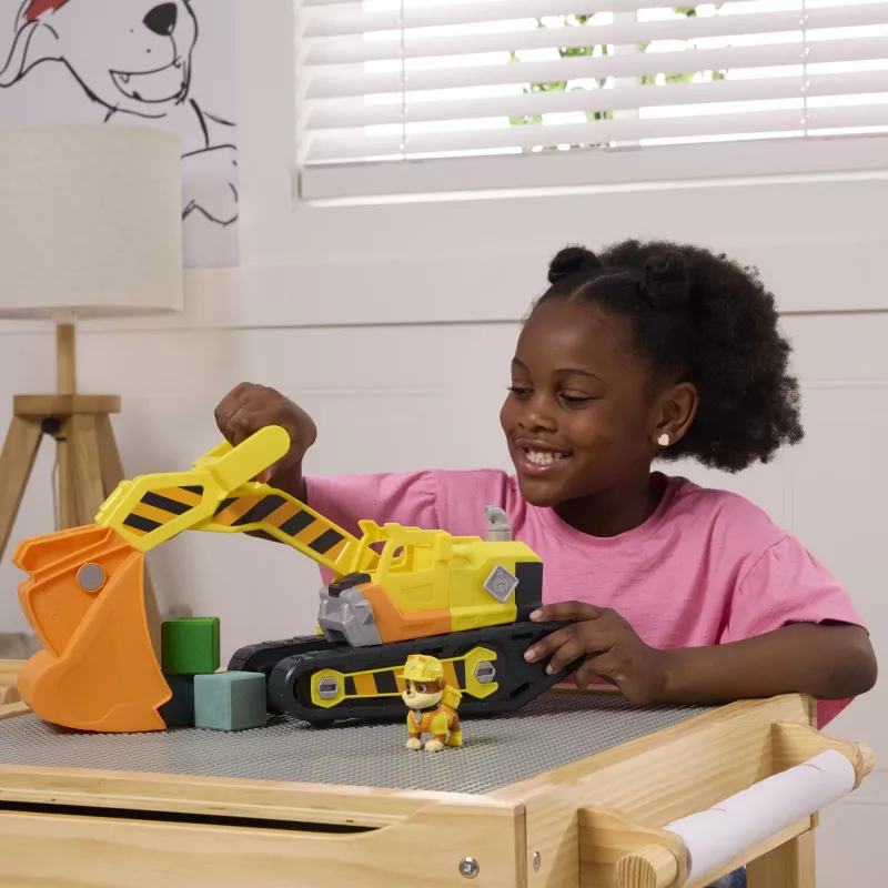 Rubble & Crew Rubble's Ultimativer Werkzeug-Bulldozer, Spielzeug-LKW mit Actionfigur, PAW Patrol Kinder-Spielzeug für Jungen und Mädchen ab 3 Jahren