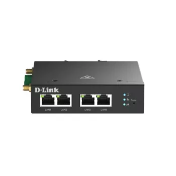 Mobilfunkrouter D-Link DWM-314-T 4G LTE VPN Schwarz Hutschienenmontage