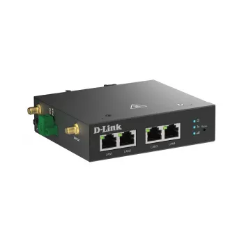 Mobilfunkrouter D-Link DWM-314-T 4G LTE VPN Schwarz Hutschienenmontage