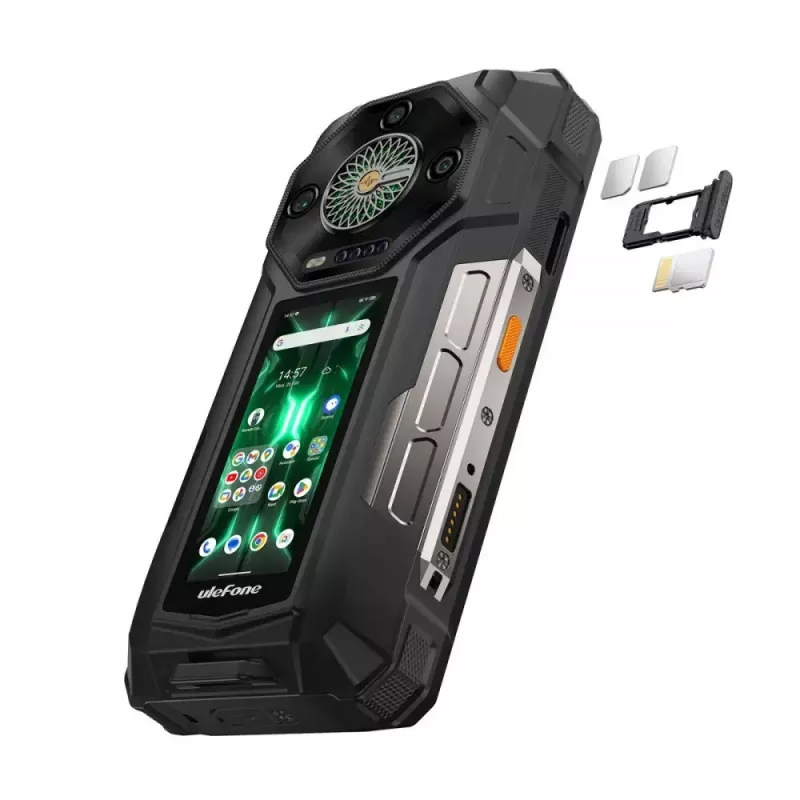 Smartphone UleFone Armor 33 Pro 5G 6,3 Zoll 16 GB/512 GB Schwarz, Energieeffizienzklasse A