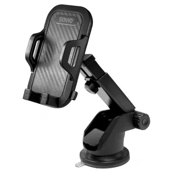Handygriff SAVIO CH-04, Silikon, schwarz, langlebige Schutzvorrichtung, Gewicht 163 g