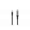 DIGITUS USB 3.2 Gen1 – RJ45 Ethernet-Kabel – CAT6a S/FTP Schwarz – 3m