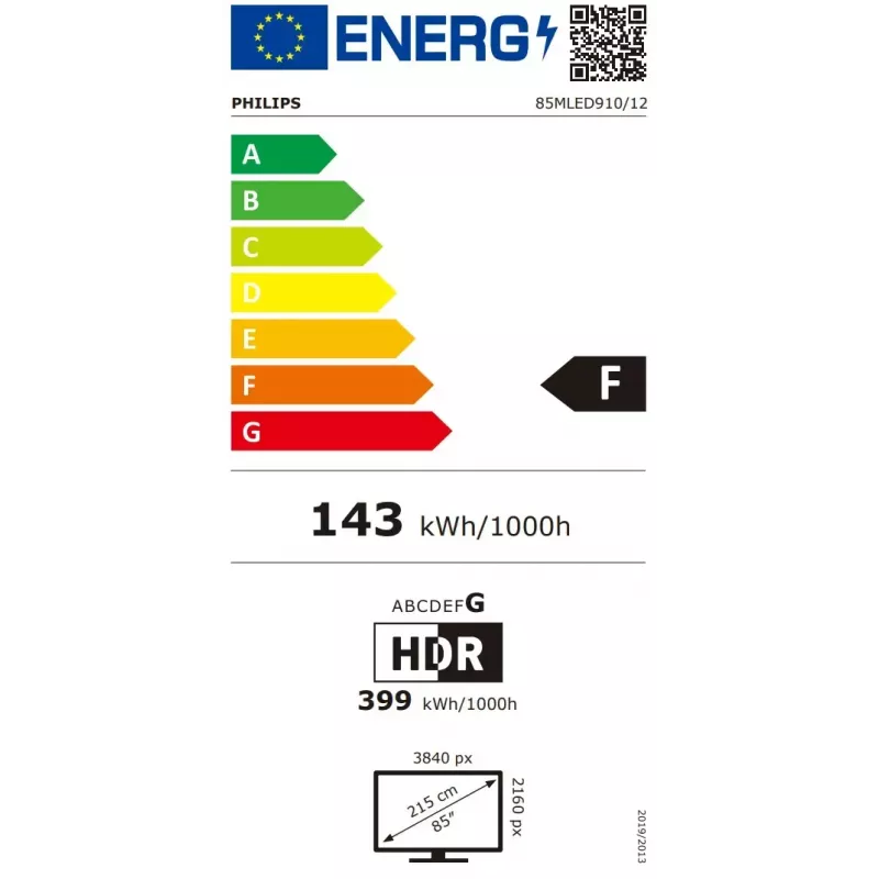 Philips 85MLED910/12 85 Zoll 4K Ultra HD QD-Mini LED Fernseher