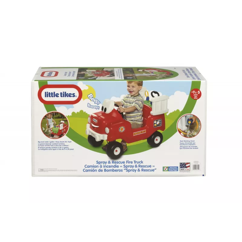 Little Tikes Spray & Rescue Feuerwehr-Auto, 1,5 Jahr(e), 4 Rad/Räder, Kunststoff, Schwarz, Rot, Weiß