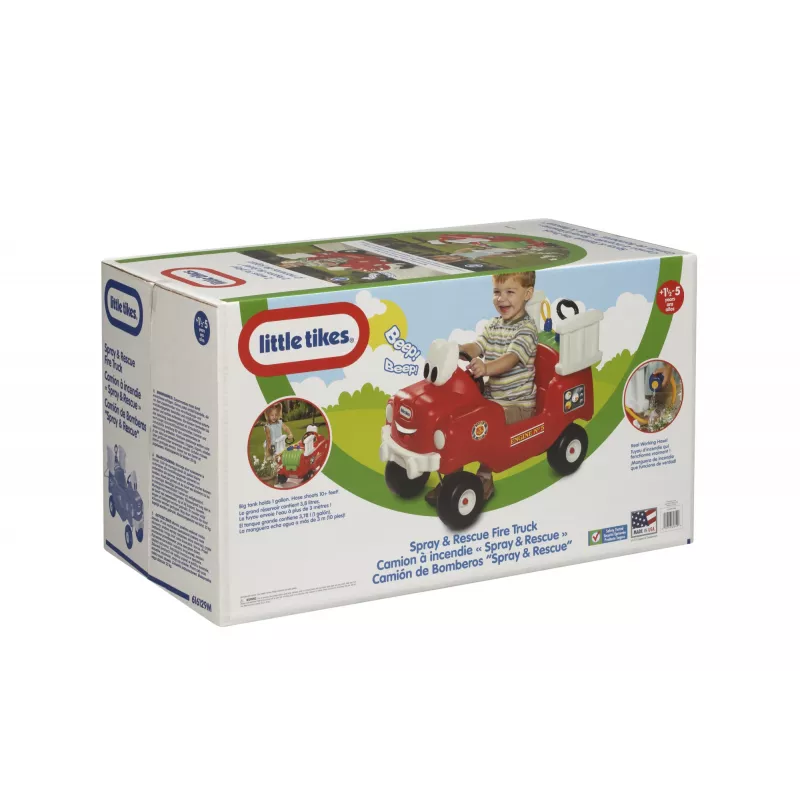 Little Tikes Spray & Rescue Feuerwehr-Auto, 1,5 Jahr(e), 4 Rad/Räder, Kunststoff, Schwarz, Rot, Weiß