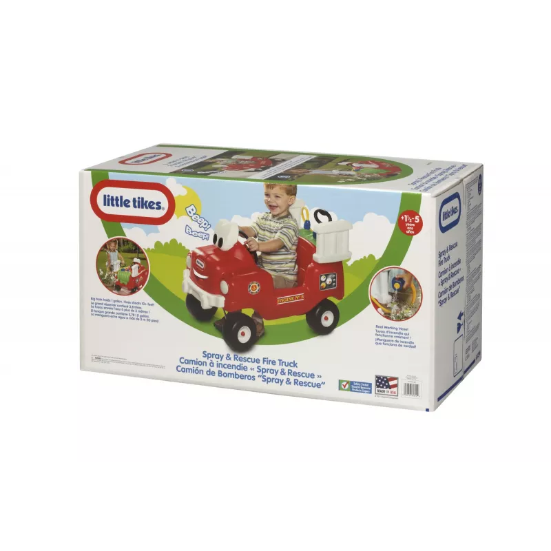 Little Tikes Spray & Rescue Feuerwehr-Auto, 1,5 Jahr(e), 4 Rad/Räder, Kunststoff, Schwarz, Rot, Weiß