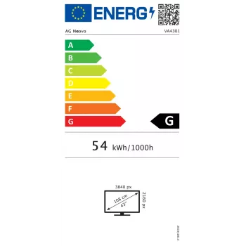 AG Neovo VA4301 Signage Display Digital Signage Flachbildschirm 108 cm (42,5 Zoll) LED 350 cd/m² 4K Ultra HD Schwarz