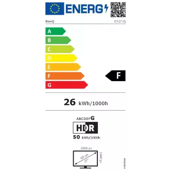 BenQ EX271Q MOBIUZ Computermonitor 68,6 cm (27 Zoll) 2560 x 1440 Pixel Quad HD LED Schwarz, Weiß