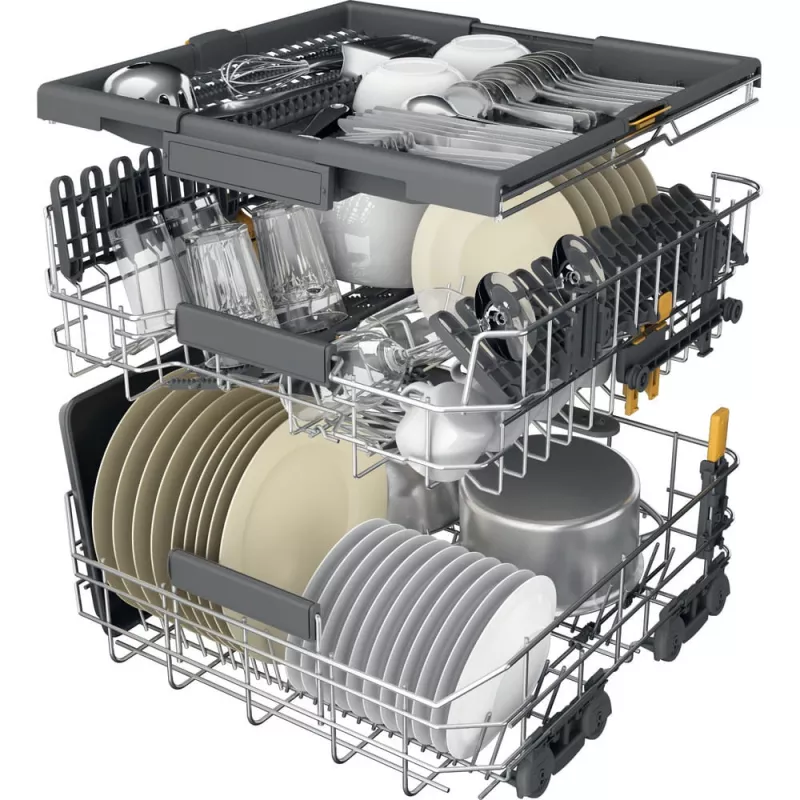 Whirlpool W7F HP33 X Freistehender Geschirrspüler 15 Maßgedecke 43 dB