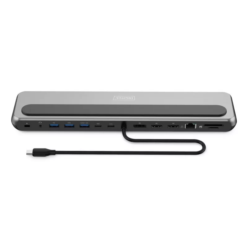Digitus USB-C 8K Dockingstation, 12 Ports, USB 3.2 Gen 2, 100 W