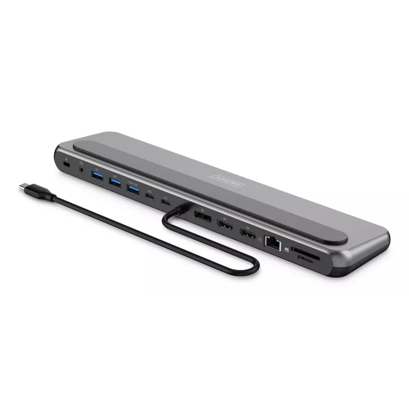 Digitus USB-C 8K Dockingstation, 12 Ports, USB 3.2 Gen 2, 100 W