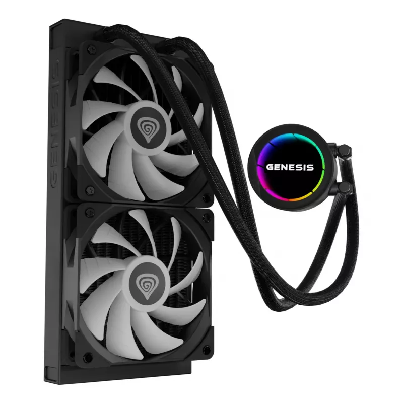 GENESIS NLG-2319 Computer-Kühlsystem Prozessor All-in-One-Wasserkühlung Schwarz