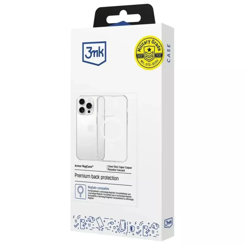 Handyhülle 3MK Armor MagCase für Apple iPhone 15 Pro Max – langlebiges, schlankes Magnetdesign