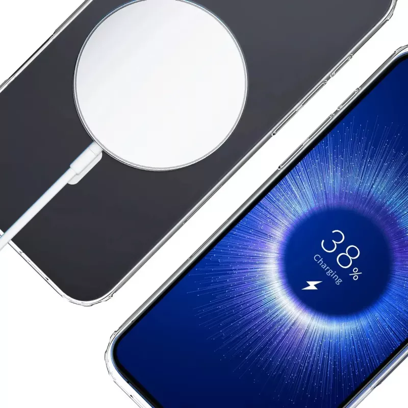 Cover Handyhülle 3MK Armor MagCase für iPhone 16, 6,1 Zoll (15,5 cm), transparent, PC+TPU
