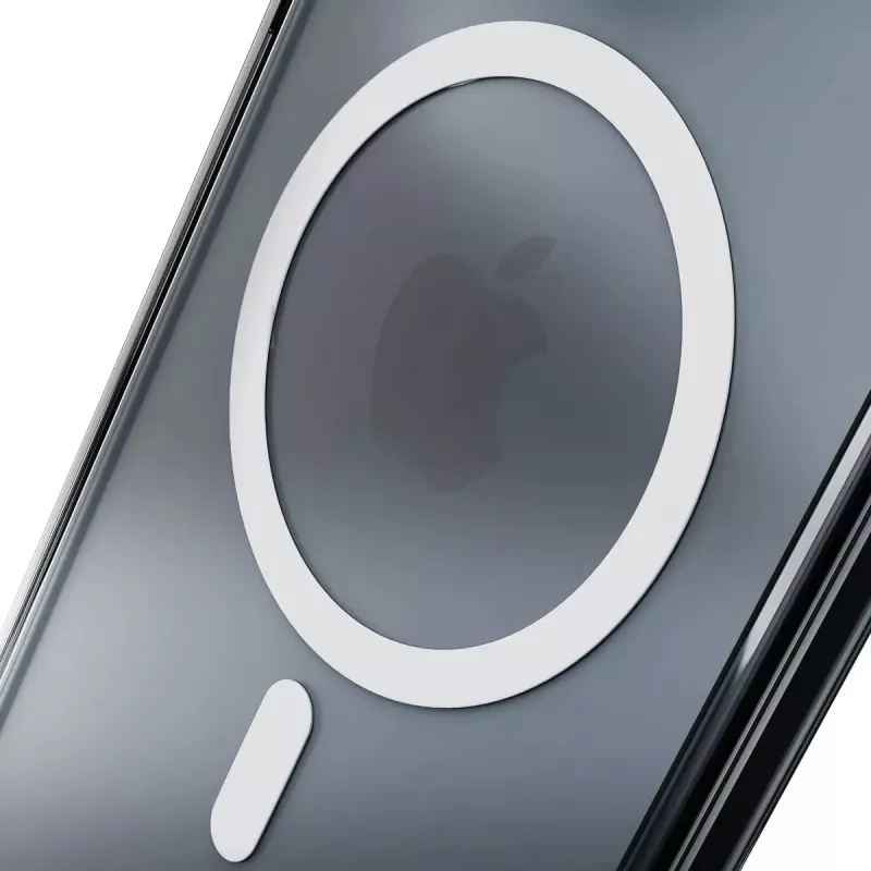 Cover Handyhülle 3MK Armor MagCase für iPhone 16, 6,1 Zoll (15,5 cm), transparent, PC+TPU