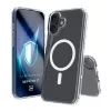 Cover Handyhülle 3MK Armor MagCase für iPhone 16, 6,1 Zoll (15,5 cm), transparent, PC+TPU