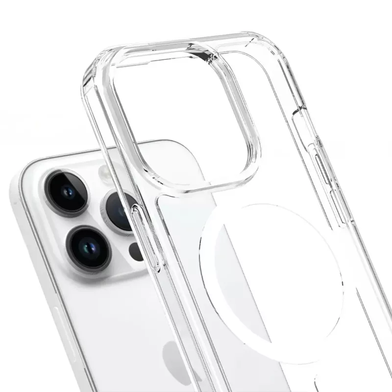 Handyhülle 3MK Armor MagCase für iPhone 16 Pro, transparent, für 16 cm (6,3 Zoll) Display, PC+TPU