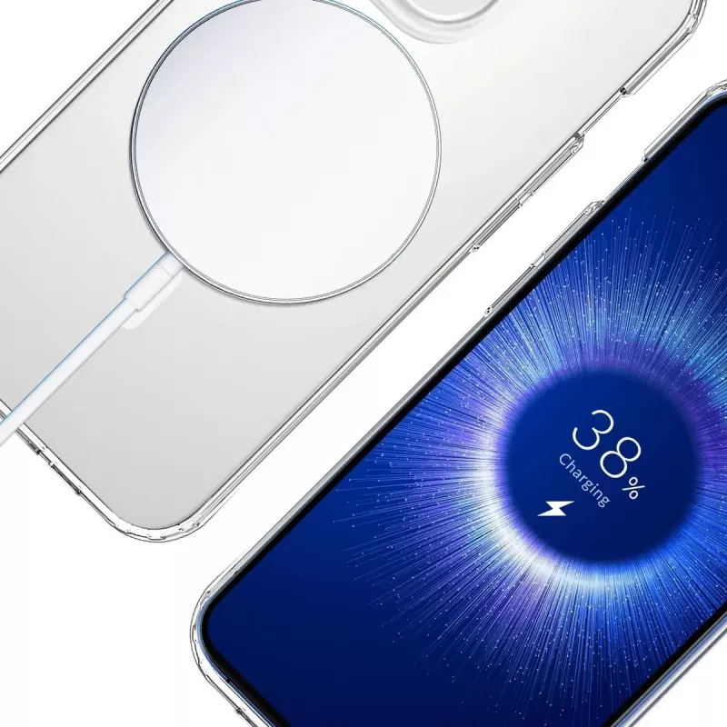 Handyhülle 3MK Armor MagCase Cover für iPhone 16 Pro Max, passend für 17,5 cm (6,9 Zoll), transparent, PC+TPU
