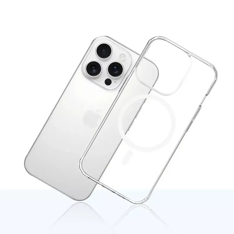 Handyhülle 3MK Armor MagCase Cover für iPhone 16 Pro Max, passend für 17,5 cm (6,9 Zoll), transparent, PC+TPU