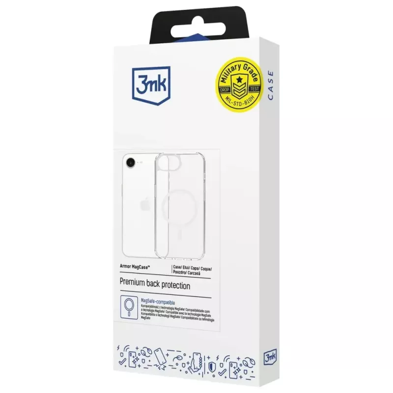 Schutzhülle 3MK Armor MagCase für Apple iPhone 16E – robustes, stoßfestes Design