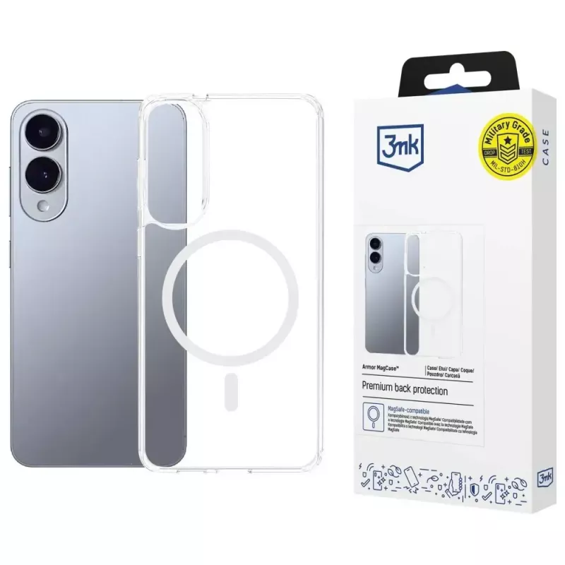 Schutzhülle 3MK Armor MagCase für Samsung Galaxy S25 Edge – schlankes, stoßfestes Design